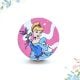 Handmade Pine Wood Cinderella Ball Gown Knob for Kids Furniture
